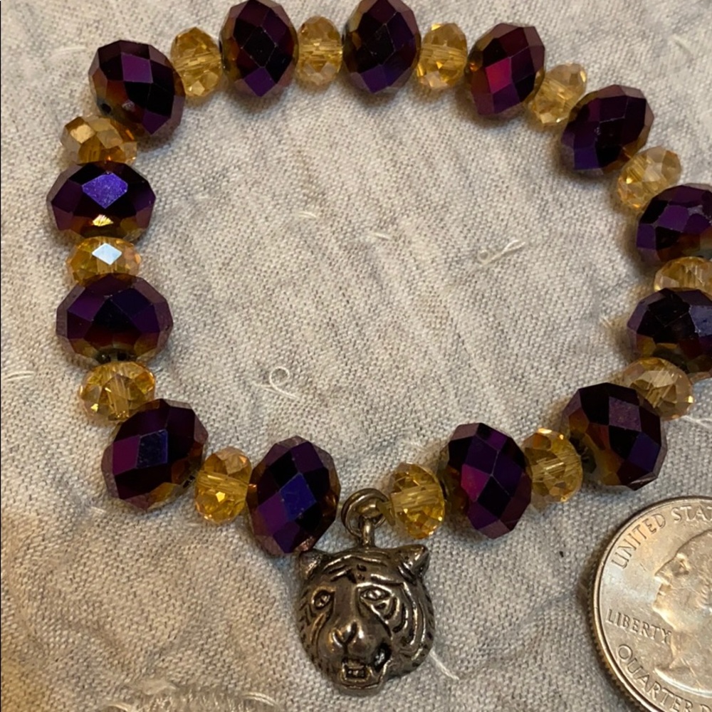Sparkly stretchy tiger bracelet
